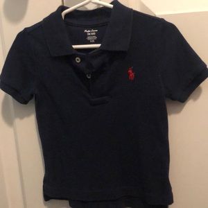 Ralph Lauren polo, Navy with red horse. 18 mos.
